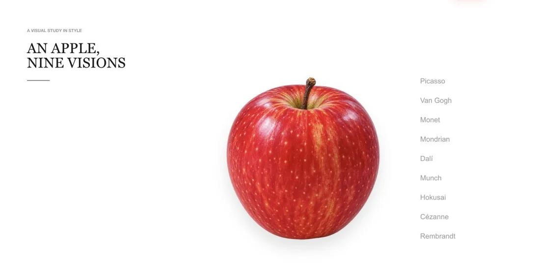 An Apple, Nine Visions